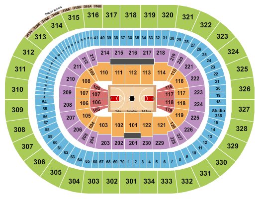 Moda Center NCAA Tournament Seating Chart